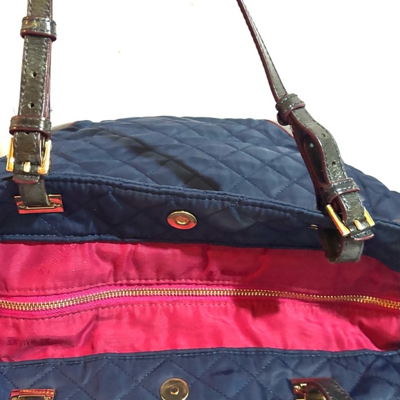 MZ Wallace navy blue nlyon satchel handbag - Picture 9 of 14